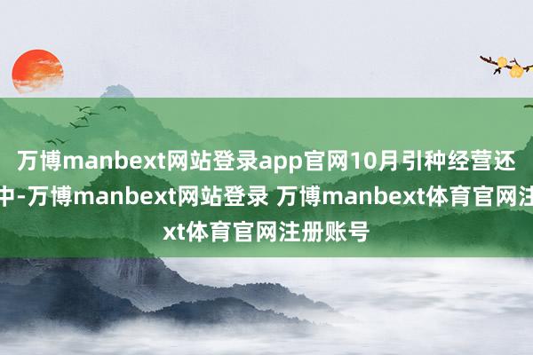 万博manbext网站登录app官网10月引种经营还在商谈中-万博manbext网站登录 万博manbext体育官网注册账号